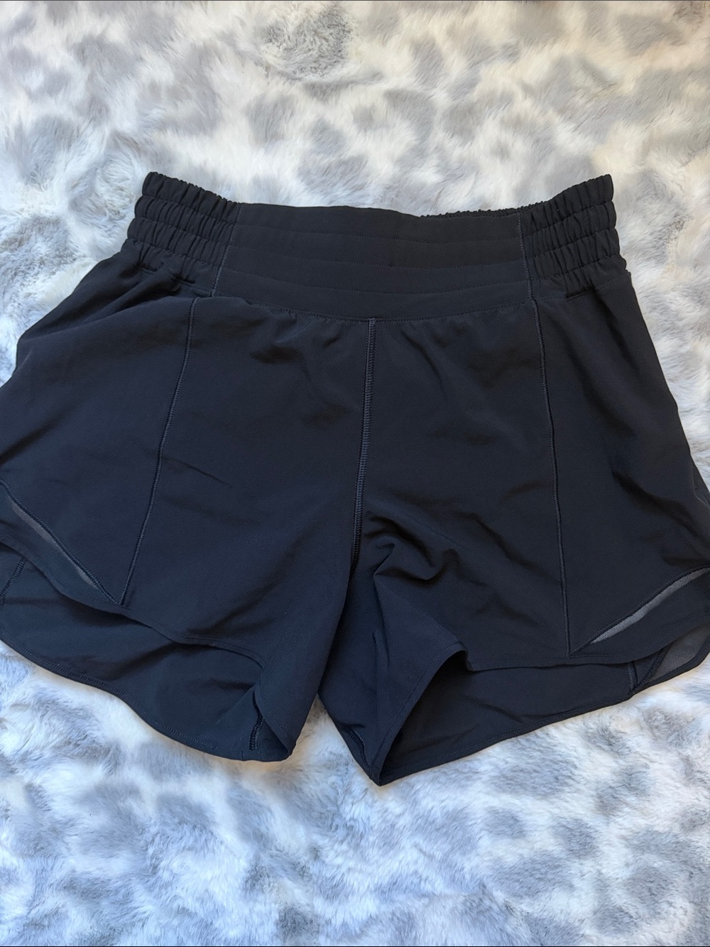 lululemon athletica Black Running Shorts with Elastic Waist
